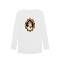 White Queen Elizabeth Long Sleeved women's T-shirt