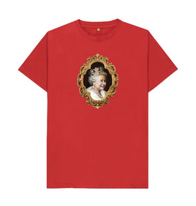 Red Mansize Queen Elizabeth II T-shirt