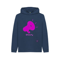 Navy Blue Kids Shouty Hoodie