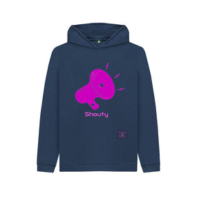 Navy Blue Kids Shouty Hoodie