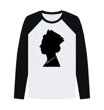 Black-White Queen Long Sleeve Basketball Top