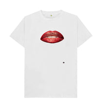 White Glitter lips t-shirt