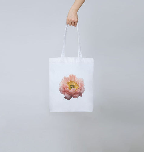 Peony tote bag