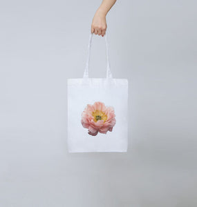 Peony tote bag