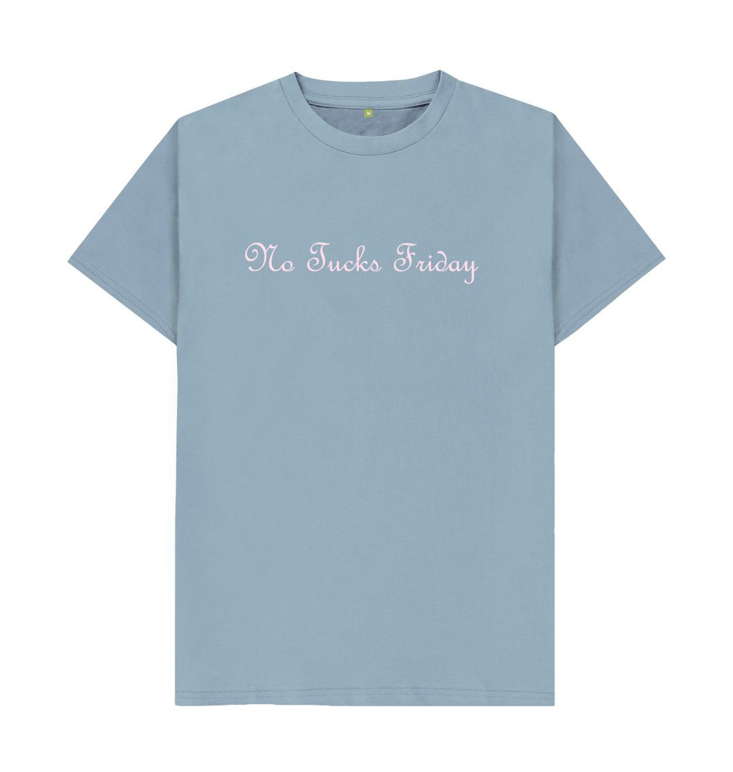 Stone Blue Unisex No Fucks Friday T-shirt