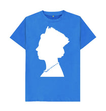 Bright Blue Queen silhouette T-shirt