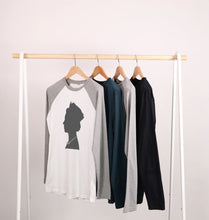 Queen Elizabeth II silhouette Long Sleeve Basketball Top