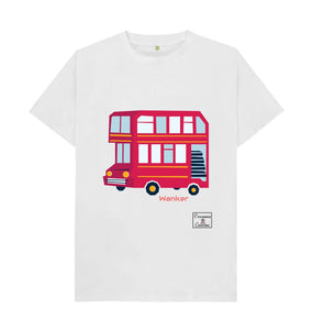 White Menswear Bus Wanker T-shirt