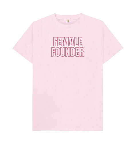 Pink Larger Fit Female Founder T-shirt