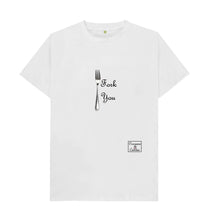 White Womenswear \/ Menswear Fork You T-shirt