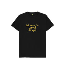 Black Kid's Mummy's Little Angel T-shirt