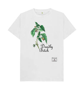 White Womenswear Deadly Bitch T-Shirt