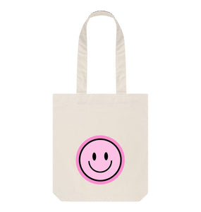 Natural Happy Pink Smiley Bag