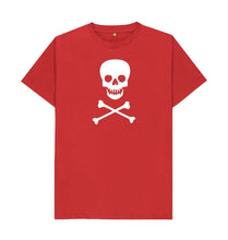 Red Unisex Pirate (Skull & Crossbones) T-shirt