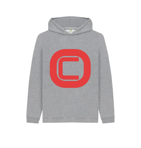 Athletic Grey Kids Outlandish Creations Red Logo Hoodie