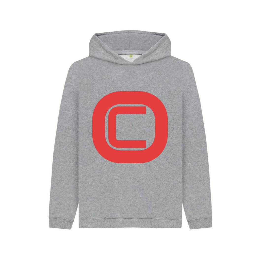 Athletic Grey Kids Outlandish Creations Red Logo Hoodie