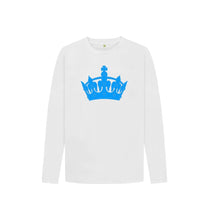 White Kids Blue Crown long sleeved T-shirt