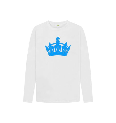 White Kids Blue Crown long sleeved T-shirt