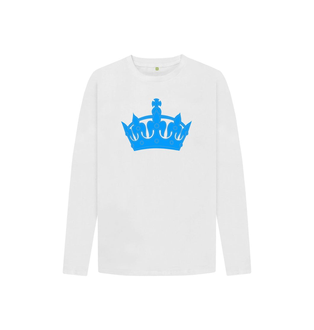 White Kids Blue Crown long sleeved T-shirt