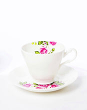 Commissioned personalised Tea Cup & Saucer in fine bone china