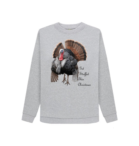 Light Heather 'Get Stuffed This Christmas' Women's Sweatshirt