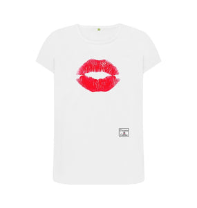 White Womenswear Outlandish Creations' Lips T-shirt