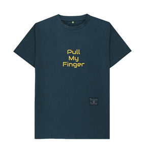 Denim Blue Unisex Pull my Finger T-shirt