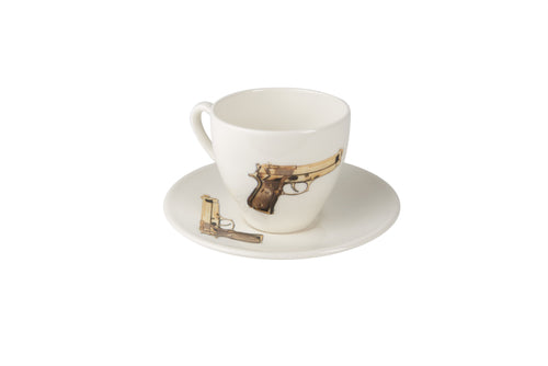 Golden Gun Tea Cup & Saucer