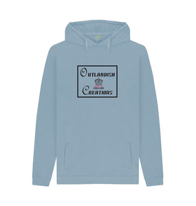 Stone Blue Outlandish Creations branded hoodie