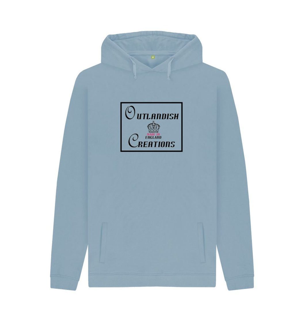Stone Blue Outlandish Creations branded hoodie