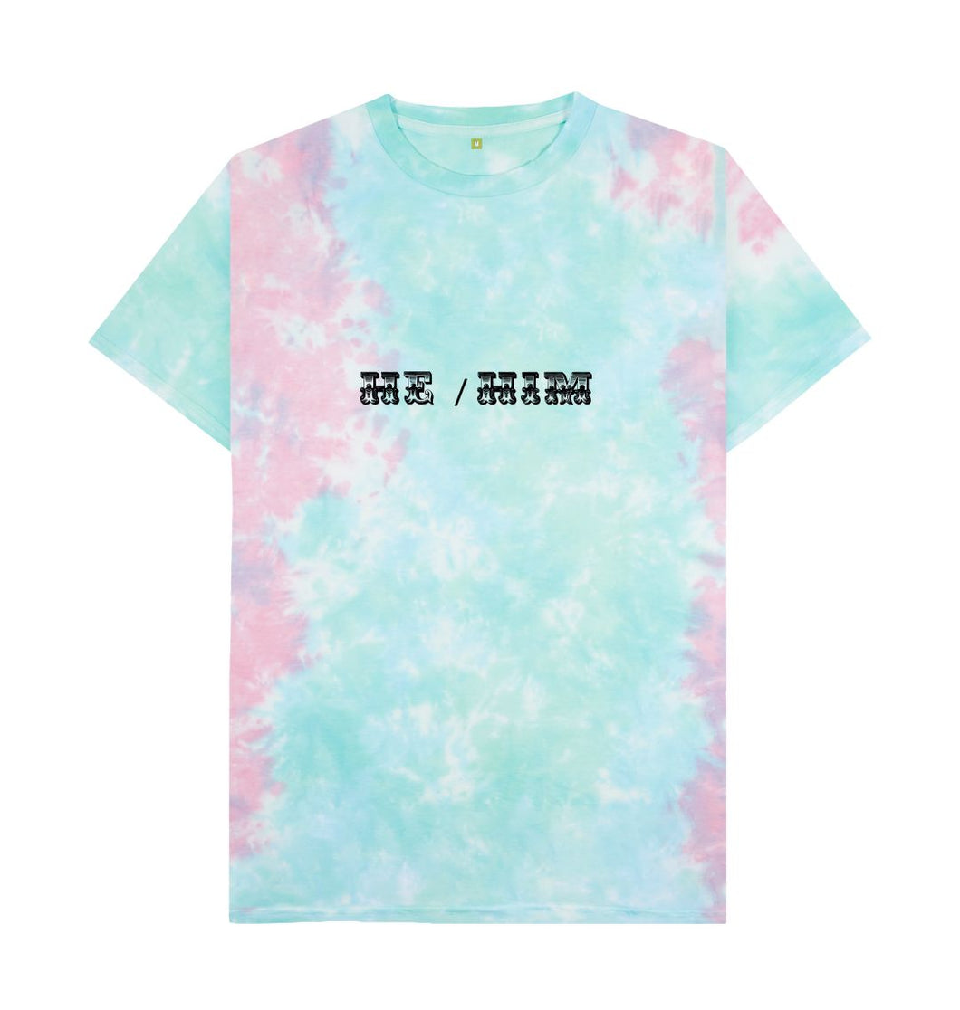 Pastel Tie Dye Tie Dye He Him T-shirt