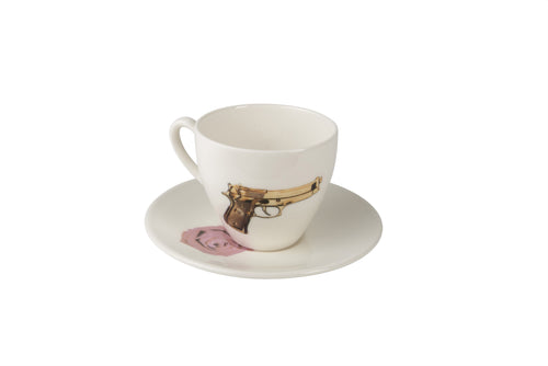 Guns & Roses Tea Cup & Saucer