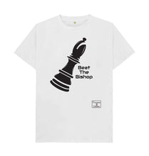 White Mens Beat the Bishop T-shirt