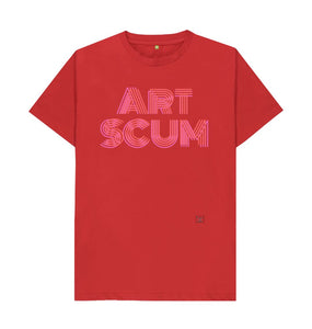 Red Adult Art Scum T-shirt