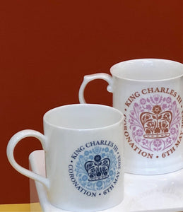 King Charles III Coronation mug in hollow blue (limited edition)