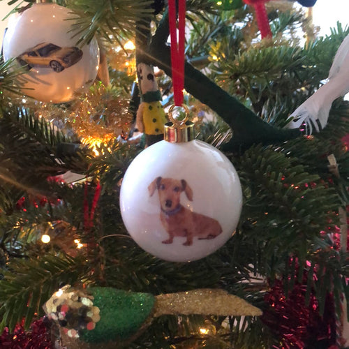 Poodles Christmas Tree Bauble