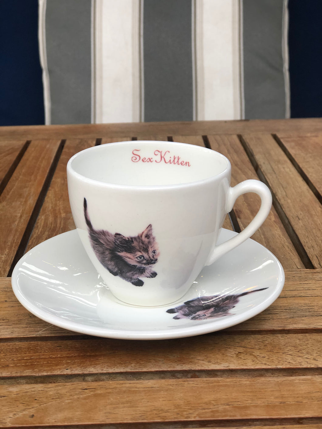 Sex Kitten Tea Cup & Saucer