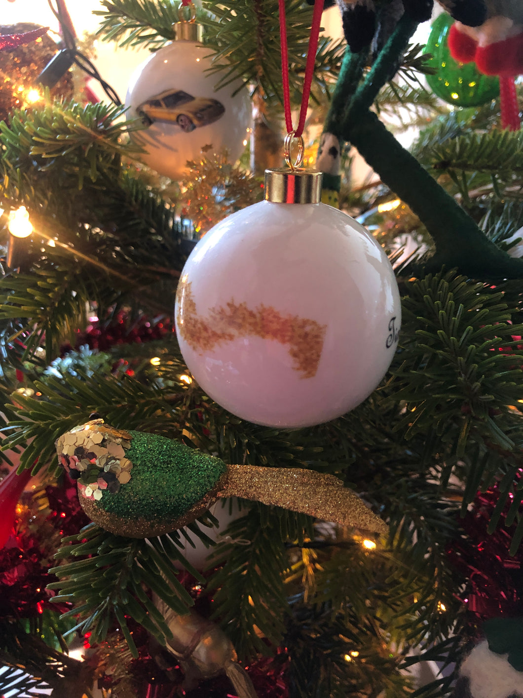Tinsel Tits Christmas Bauble