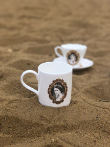 Double sided Queen Elizabeth II mug