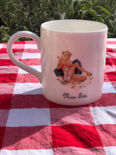 Pin Up Girl Mug - Nice Tits