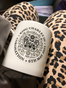 King Charles III Coronation mug in black (limited edition)