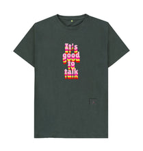 Dark Grey It's good to talk men's t-shirt