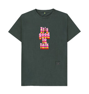 Dark Grey It's good to talk men's t-shirt