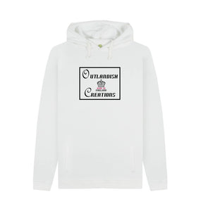 White Outlandish Creations branded hoodie