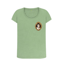 Sage Queen Elizabeth II on left hand side T-shirt