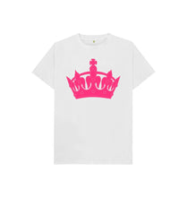 White Kids Pink Crown T-shirt