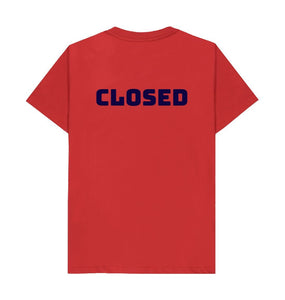 Red Open Closed T-shirt