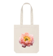 Natural Peony tote bag