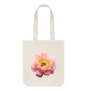 Natural Peony tote bag