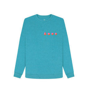 Ocean Blue Love Logo Sweatshirt